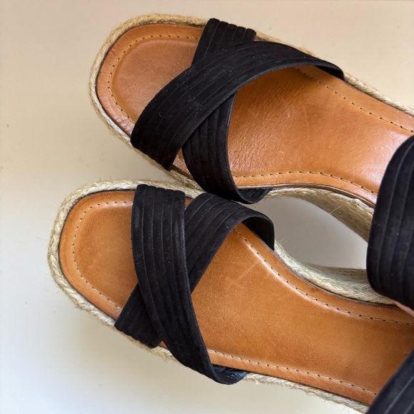 SCHUTZ Blisse Suede Wedge Sandals‎ Espadrilles Sz 11B - Picture 8 of 10